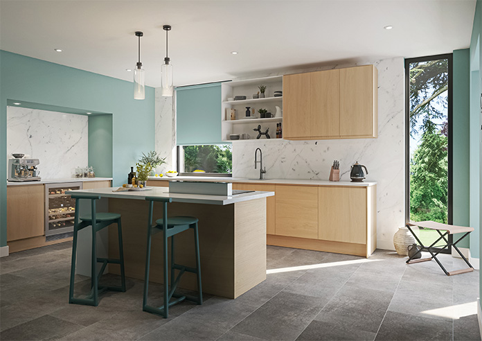 Trinity (FR Blackout), Blue Haze - Twist&Fit Roller Blind - Image 7